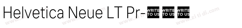 Helvetica Neue LT Pr字体转换